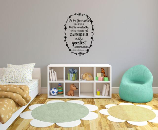 Emerson Be Yourself Quote - Wall Decal Custom Vinyl Art Stickers - image 1