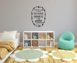 Emerson Be Yourself Quote - Wall Decal Custom Vinyl Art Stickers - thumbnail 1