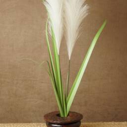 Handmade Ikebana Vase. Red Brown. G1950 Kenzan Flower Frog Not Included - thumbnail 2