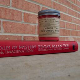 Under The Floorboards - Edgar Allan Poe Telltale Heart Book Candle Scent Inspired Literary Gift For Reader - thumbnail 3
