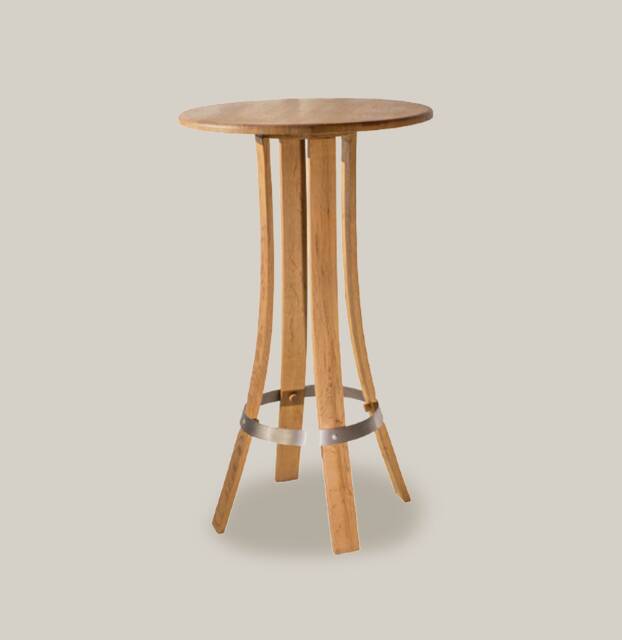 "Bar Table in Recycled Oak, Height 110 cm, To Assemble Yourself ""Tastevin" - image 1