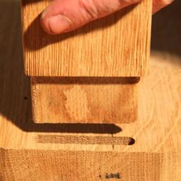 "Bar Table in Recycled Oak, Height 110 cm, To Assemble Yourself ""Tastevin" - thumbnail 4