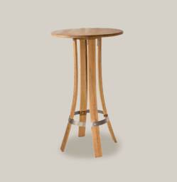 "Bar Table in Recycled Oak, Height 110 cm, To Assemble Yourself ""Tastevin"