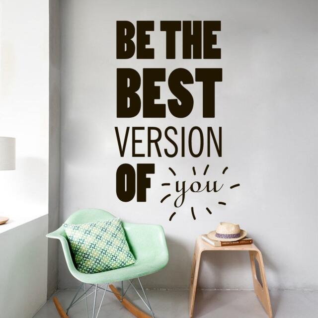 Wall Decals Quote Be The Best Version Of You Decal Vinyl Sticker Bedroom Interior Design Home Living Decor Art Murals Eg68 - image 1
