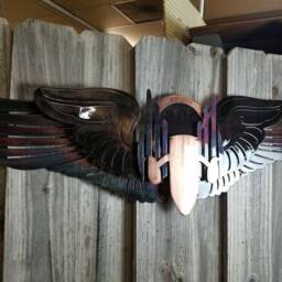 Ww2 Aerial Gunner Wings Metal Wall Art - thumbnail 2