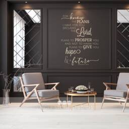Jeremiah 2911 Bible Verse Wall Decal - Scripture Home Decor - thumbnail 2