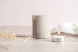 Concrete Match Pot With Striker Strip, Minimal Design & Two Concrete Colours Available - thumbnail 1