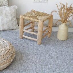 Large Handwoven 200x300 cm Gray Rug, Area Living Room Washable Kids Boho Scandi Grauer Teppich, Tapis - thumbnail 4