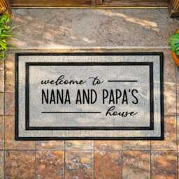 Personalized Grandparents Doormat - Washable Welcome Mat - thumbnail 2