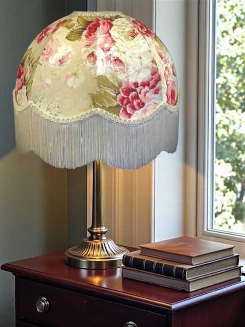 Traditional Chintz Floral Dome Lamp Shades Handmade For Ceiling Light Pendants, Table & Floor Standard Lampshade - image 1