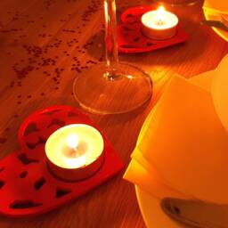 Heart Candle Holder - Heart Design Holder, Valentines Gift, Love Anniversary Tealight - thumbnail 3