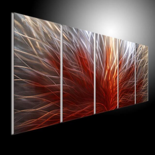 Abstract Metal Wall Art Sculpture Modern 3D Painting, Indoor/Outdoor Decor - image 1