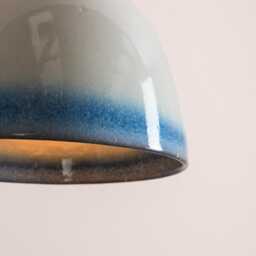 Blue & White Element Pendant Light in Ceramic Oak - thumbnail 3