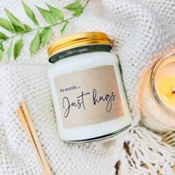 No Words, Just Hugs Scented Soy Candle, Thinking Of You, Sympathy, Bereavement Gift