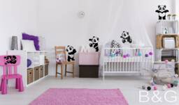 Panda Nursery Wall Decals - Set Of 5 Cute Animal Stickers - thumbnail 1
