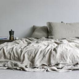 Natural Linen Bedding Set Soft Flax Duvet Cover & Pillowcases - thumbnail 3
