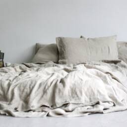 Natural Linen Bedding Set Soft Flax Duvet Cover & Pillowcases - thumbnail 2