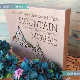 Wood Canvas Wall Art Decor - You Have Been Assigned This Mountain To Show Others It Can Be Moved - thumbnail 2