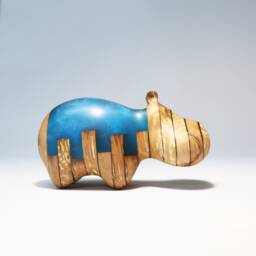 Duo Hippopotamus Sculpture - 9