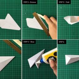 Ridges Xs - Papercraft Paper Poster Craft Template PDF Pattern Origami - thumbnail 3
