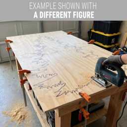 Elf & Swirl Tree Templates, 3-Piece Christmas Yard Art, PDF & Cnc Files - thumbnail 4
