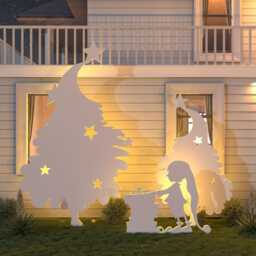 Elf & Swirl Tree Templates, 3-Piece Christmas Yard Art, PDF & Cnc Files - thumbnail 2
