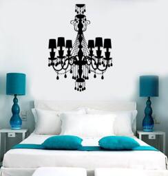 Wall Vinyl Decal Chandelier Amazing Decor For Your Place Garanteed Quality 1296Dz - thumbnail 1