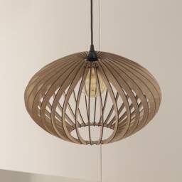 Wooden Light Fixture, Wood Pendant Lamp, Ceiling Light, Modern Design, Kitchen Island, Mid Century, Nordic Style, Handmade Lighting - thumbnail 2