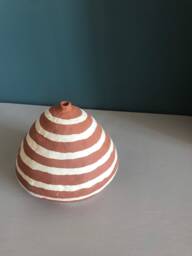 Handmade Freeform Ceramic Sculpture L Art Object - thumbnail 1