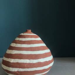 Handmade Freeform Ceramic Sculpture L Art Object - thumbnail 2
