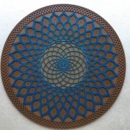 Geometric Wood Wall Art, Sacred Geometry, Multilayer Wood Torus Mandala - thumbnail 3