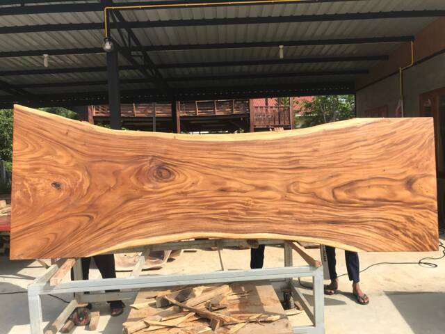 Custom Acacia Live Edge Dining Table, 100'' Length Rare Wood - image 1