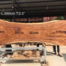 Custom Acacia Live Edge Dining Table, 100'' Length Rare Wood - thumbnail 4