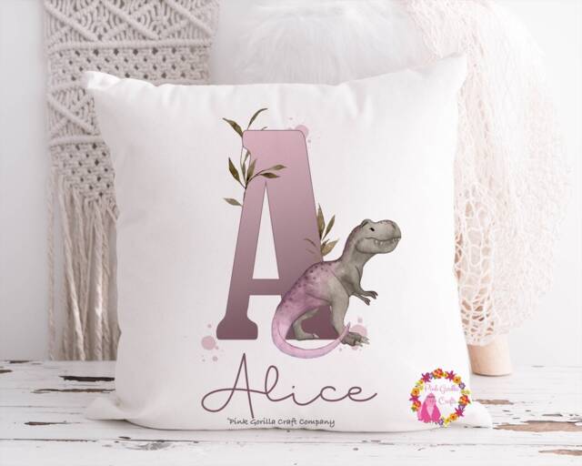 Dinosaur, Dinosaur Pillow, Girl Gift, For Her, Gift Lover, Female - image 1