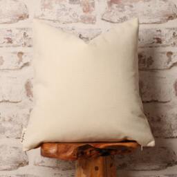 Color Block Corduroy Cushion Cover Ecru Cream & Mustard, Mid-Century Modern - thumbnail 2