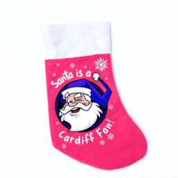 Santa Is A Cardiff Fan Stocking Fanmade Christmas Merchandise - thumbnail 2