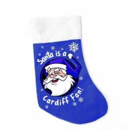 Santa Is A Cardiff Fan Stocking Fanmade Christmas Merchandise - thumbnail 1