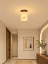 Alabaster Ceiling Light Fixture, Flush Mount Marble Lamp, Luxury Home Decor, Bathroom Hallway Lights Stone
