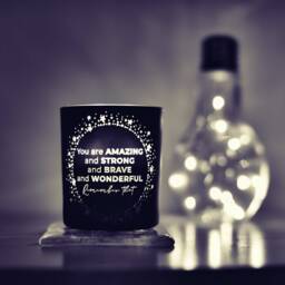 Inspirational Glow-Through Candle Handmade in Cornwall - thumbnail 2