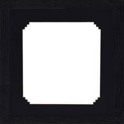 Black Photo Frame With Step Mounts, Wooden Effect - thumbnail 4