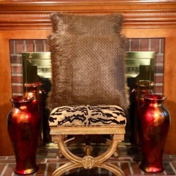"2 Deertail Fancy Faux Fur Pillow Shams/20""x20" - thumbnail 2