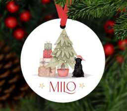 Personalised Dog Christmas Bauble, Tree Ornament, Decoration, Bauble - Multiple Breeds Available - thumbnail 1