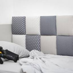 Headboard, Boy Bedroom Decor, Collage Dorm Decor Ideas, Sideboard Cushion, Upholstered Soft Wall Tiles, Panels For Single Twin Full Bed - thumbnail 3