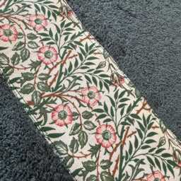 Guest Towel Egyptian Cotton William Morris Fabric Trim/Brother Rabbit Mallow Forest Green Sweet Briar Snakeshead Goldenlily - thumbnail 4