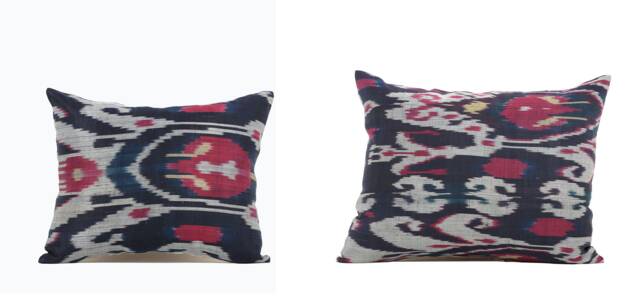 "Set Of 2 Pcs, Old Ikat Pillow Cover, Pillow, 14.17"" X 17.32" - image 1
