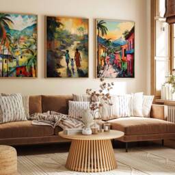 Set Of 3 Haiti Posters, Vintage Haitian Aesthetic Prints, Caribbean Travel Art, Floral Wall Art Poster, Tropical - thumbnail 3