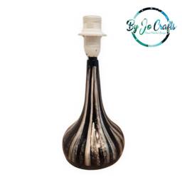 Hand Painted Touch Table Lamp Black & White Home Decor - thumbnail 2