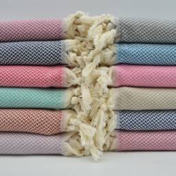 "Dark Navy Towel, Organic Towel, Peshtemal, Beach Towel, 40""x70" - thumbnail 4