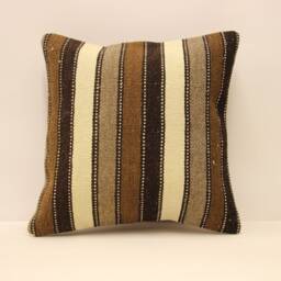 Throw Pillow Kilim Pillow Cover 16x16 in 40x40 cm Decorative Boho Interior Design Home Decor Ethnic Pillowcover Cushion 4Kf-575 - thumbnail 1