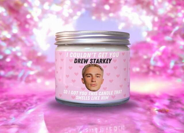 Drew Starkey Scented Candle 9Oz Soy Wax, Funny Novelty Gift - image 1